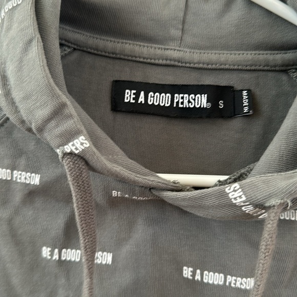 BE A GOOD PERSON grey hoodie - Picture 6 of 7